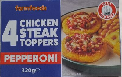 4 Chicken Steak Toppers Pepperoni