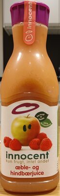 æble- og hindbærjuice