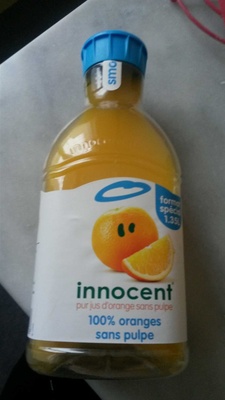 100% oranges sans pulpe