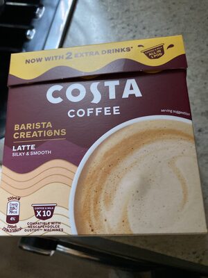 Latte coffee pods