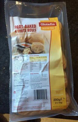 Part-baked 4 White Rolls