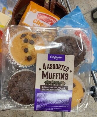 Cake Basket - 4 Assorted Muffins