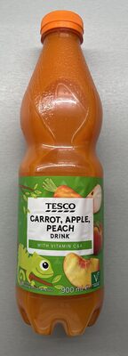 Nápoj s příchutí mrkve, jablka a broskve