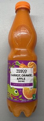 Nápoj s příchutí mrkve, pomeranče a jablka