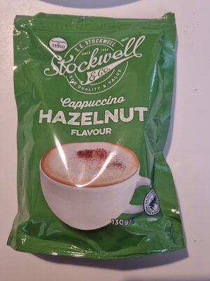 Hazelnut flavoured cappuccino powder
