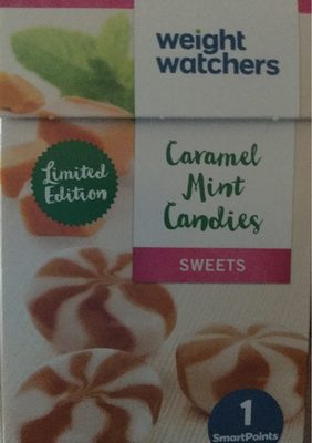 Caramel mint candies