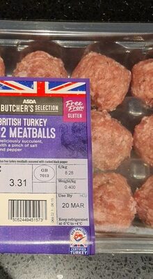 British turkey meatballs