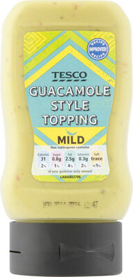Tesco Mild Guacamole Topping 285G