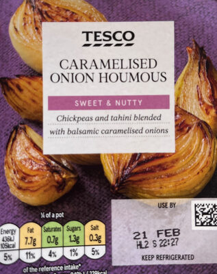 Caramelised onion houmous