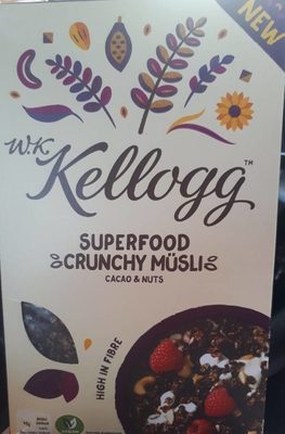 W.K Kellogg Superfood Crunchy Müsli Cacao & Nuts