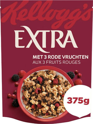 Kelloggs extra aux 3 fruits rouges