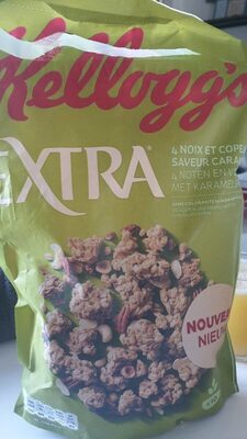 Céréales Extra Kellogg's 4 noix et copeaux saveur caramel