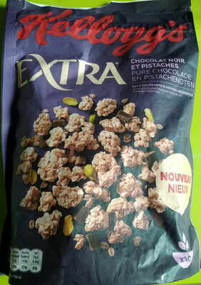 Extra , chocolat noir et pistaches