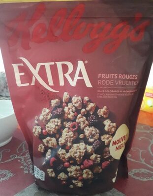 Céréales Extra Kellogg's Aux 3 fruits rouges