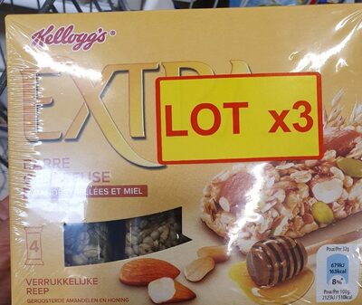 Barres de céréales Extra Miel Kellogg's - 3x128g