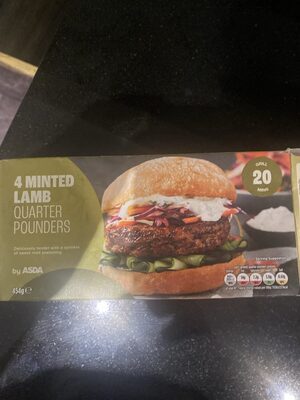 Minted lamb and mutton quarter pounders