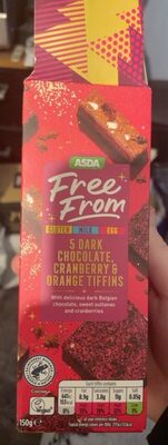5 Dark Chocolate, cranberry and orange tiffins