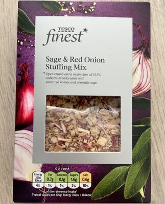 Tesco finest sage and red onion stuffing mix