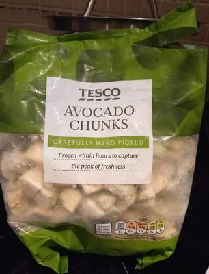 Frozen avocado chunks