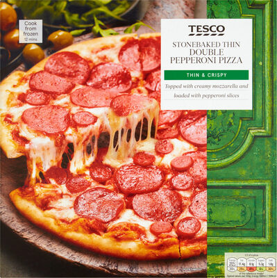 Stonebaked Thin Double Pepperoni PizzaPrice Marked