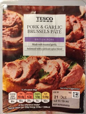 Pork & garlic bressels pâte