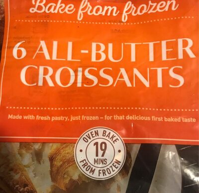 6 all- butter croissants