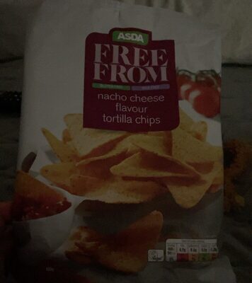 Free From Nacho cheese flavour tortilla chips