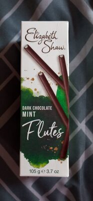 Dark chocolate mint flutes