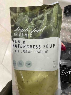 Pea & Watercress Soup With Crème Fraîche