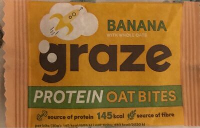 Banana graze protein oat bites