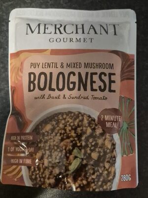 Puy Lentil & Mixed Mushroom Bolognese With Basil & Sundried Tomato