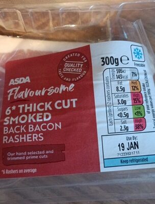 Thick cut smoked back backen rashers