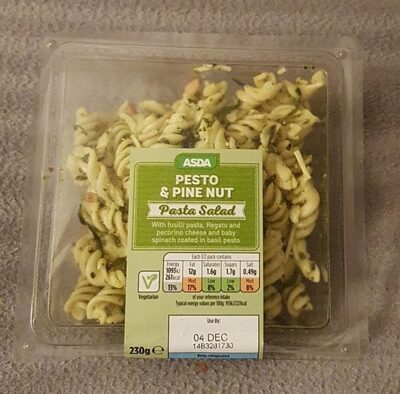 Pesto and pine nut pasta salad