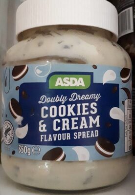 Cookies and cream flavour spread