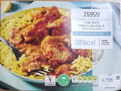 Chicken Tikka Masala With Pilau Rice Low Fat