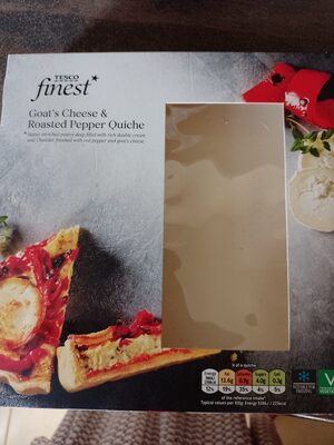 goats cheese and red pepper quiche