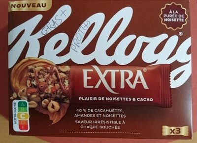 Barres Extra noisettes et cacao