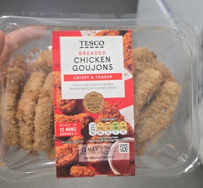 1499 TESCO BREADED CHICKEN GOUJONS CRISPY & TENDER