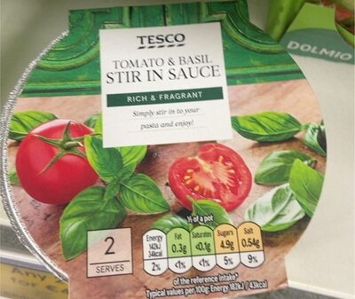 TOMATO & BASIL STIR IN SAUCE
