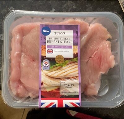 British turkey breast steaks