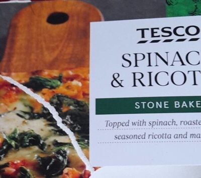 Spinach and ricotta pizza