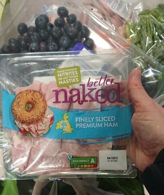 Finely sliced premium ham