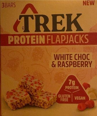White Choc + Rasp Protein Flapjacks