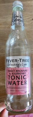 Rhubarb and raspberry tonic water