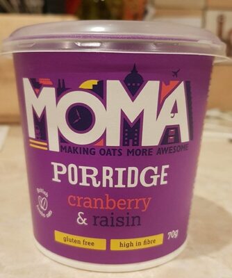 Porridge cranberry and raisin