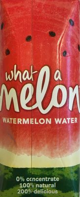What a Melon Watermelon Water
