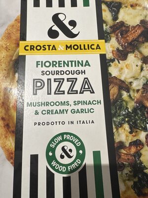Florentina Sourdough Pizza, Mushrooms, Spinach & Creamy Garlic