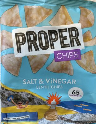 Salt and vinegar lentil chips