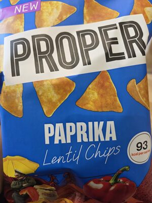 Paprika chips lentes