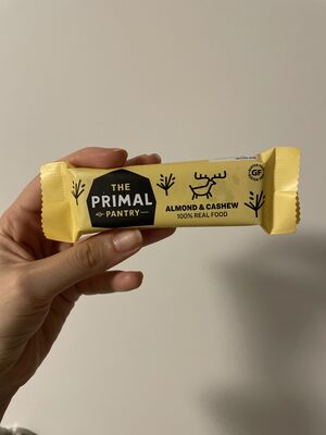 Primal Pantry Raw Paleo Bar, Mandel-cashew, 3 X